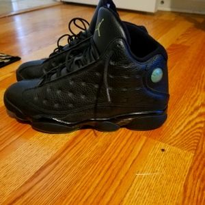 Jordans 13 Black on black